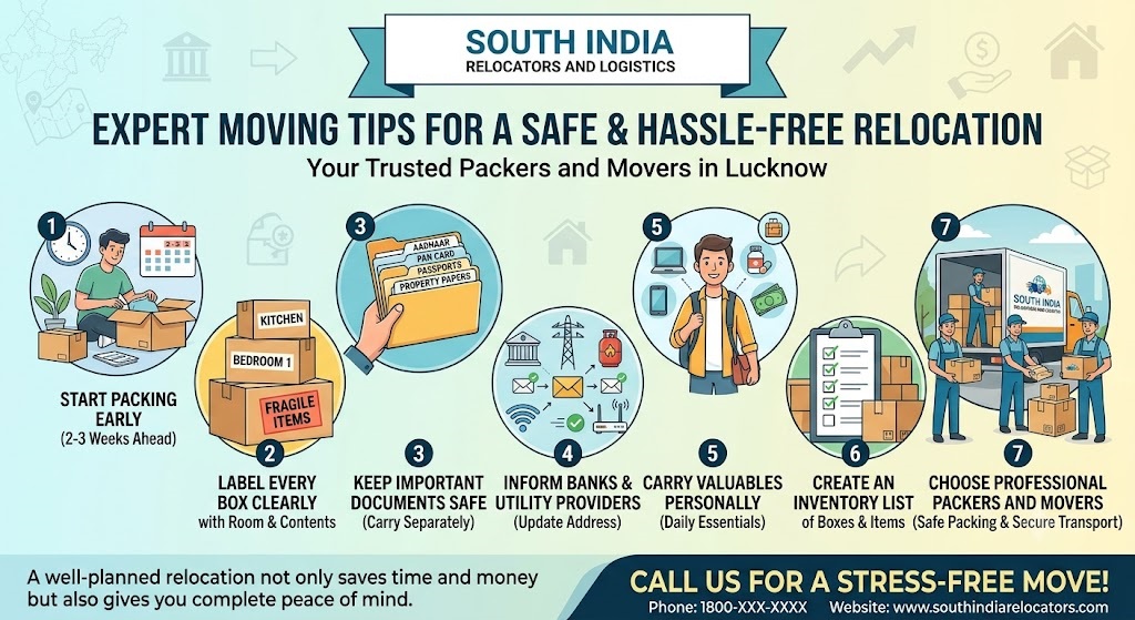 Moving Tips by South India Relocators And Logistics